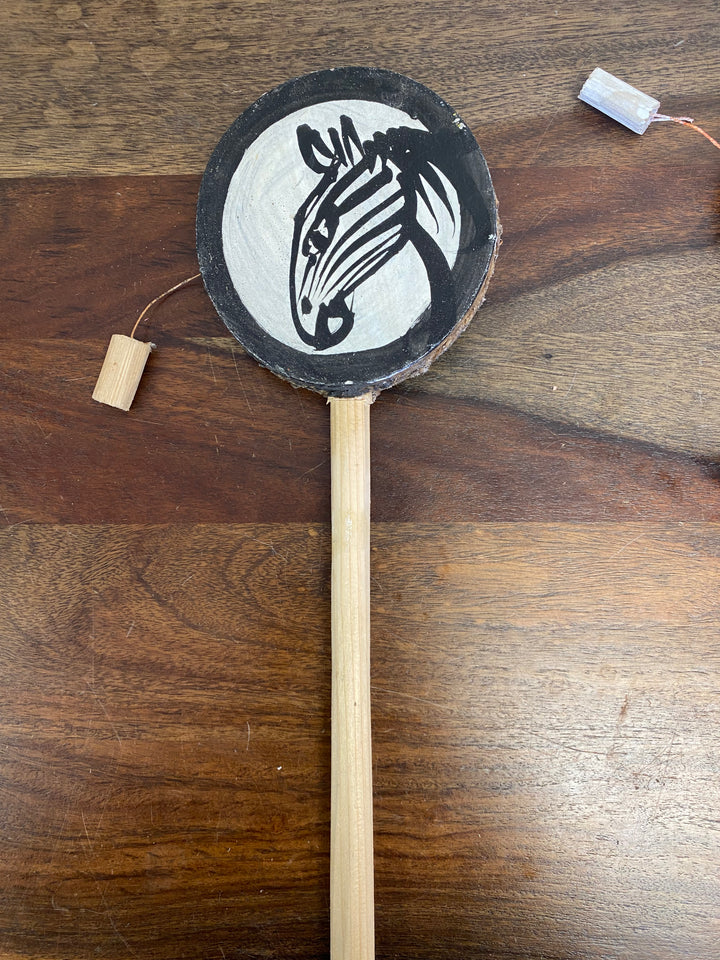 Tic Toc Hand Drum Zebra, Set of 3