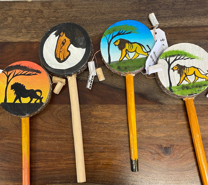Tic Toc Hand Drum Lion, Set of 3