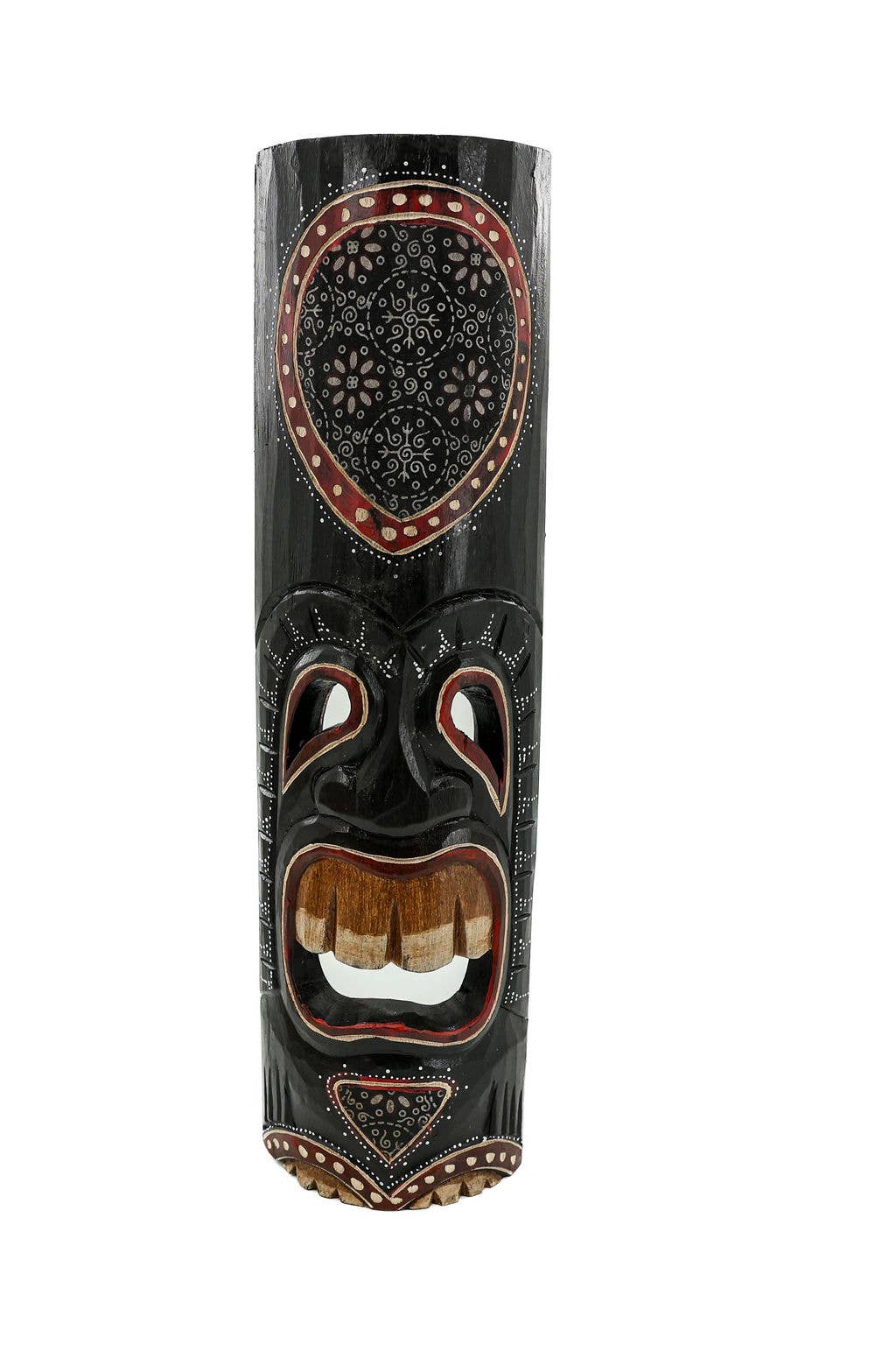 Set of 5 Polynesian Style Wooden Tiki Masks 12 Inch
