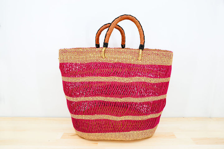 Tote Basket Bag, lace medium