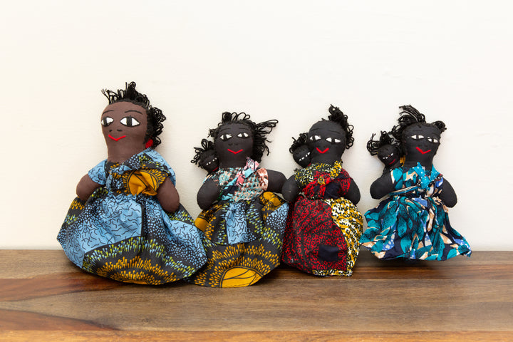 Fair Trade, African  Dolls, handmade in Kenya, Africa.  Mother and baby doll