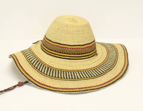 African Straw Sun Hat – Gitzell FairTrade