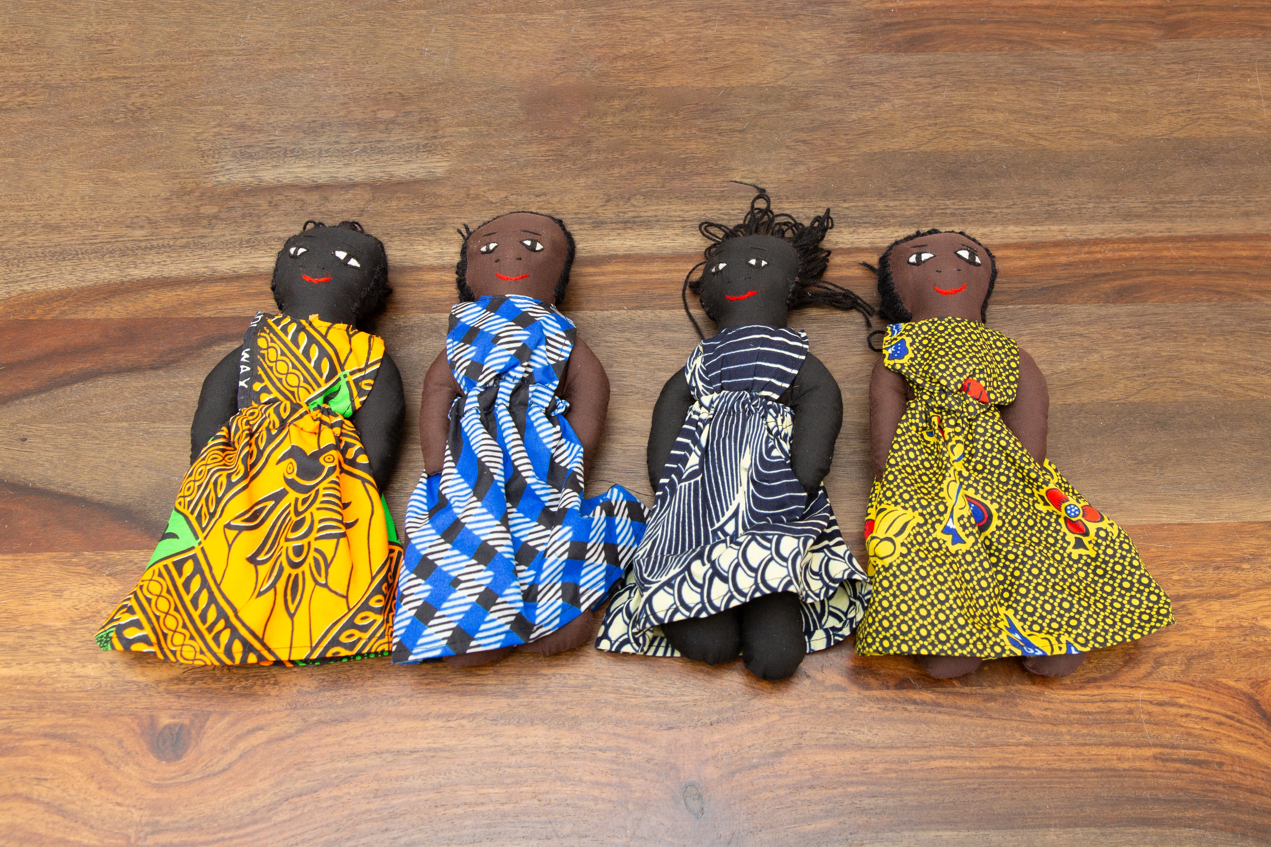 African Cloth Black Doll – Gitzell FairTrade