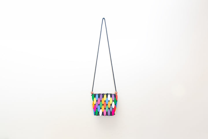 Cute and colorful crossbody bag, handmade by artisans in Africa.