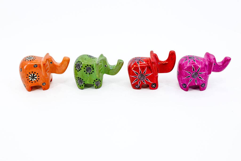 Elephant Soapstone Animal Figurine – Gitzell FairTrade