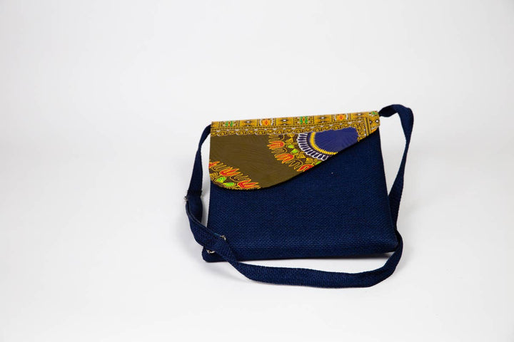 Eco-friendly African cloth bag for any casual outfit.