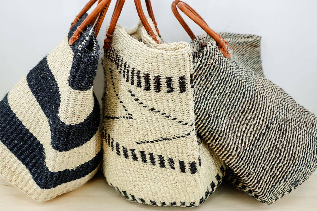Ethically made sisal handbag styled for everyday use.