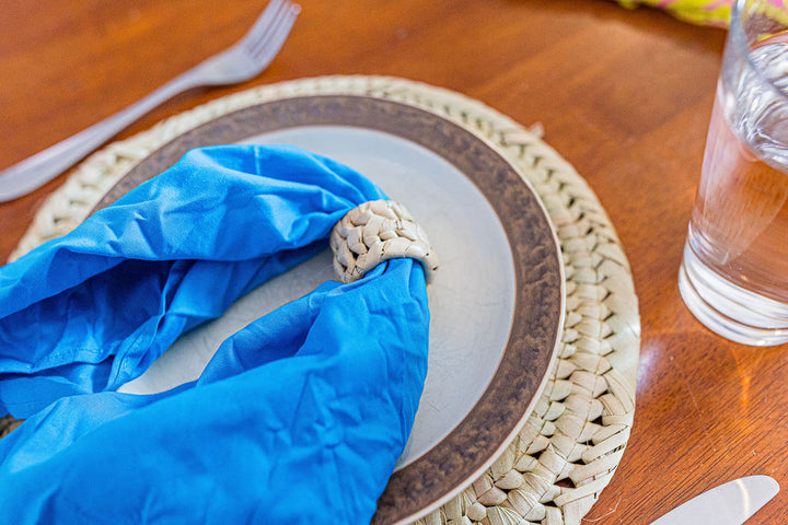 Napkin Rings, palm leaf