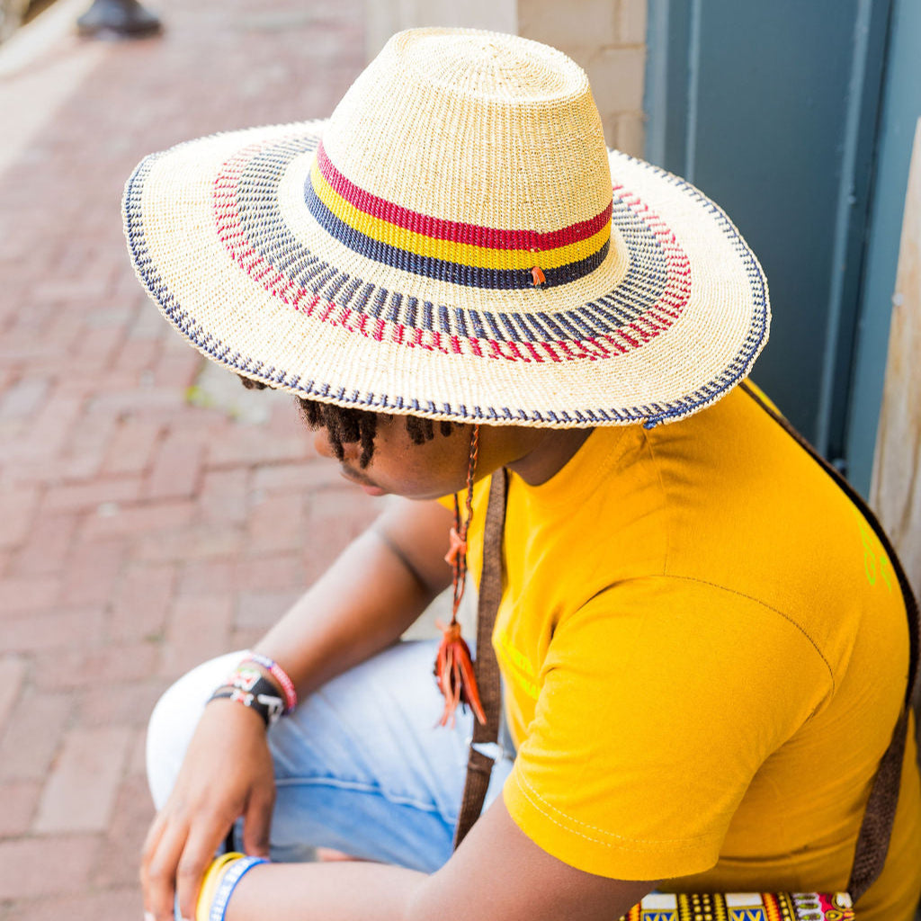 African Straw Sun Hat – Gitzell FairTrade