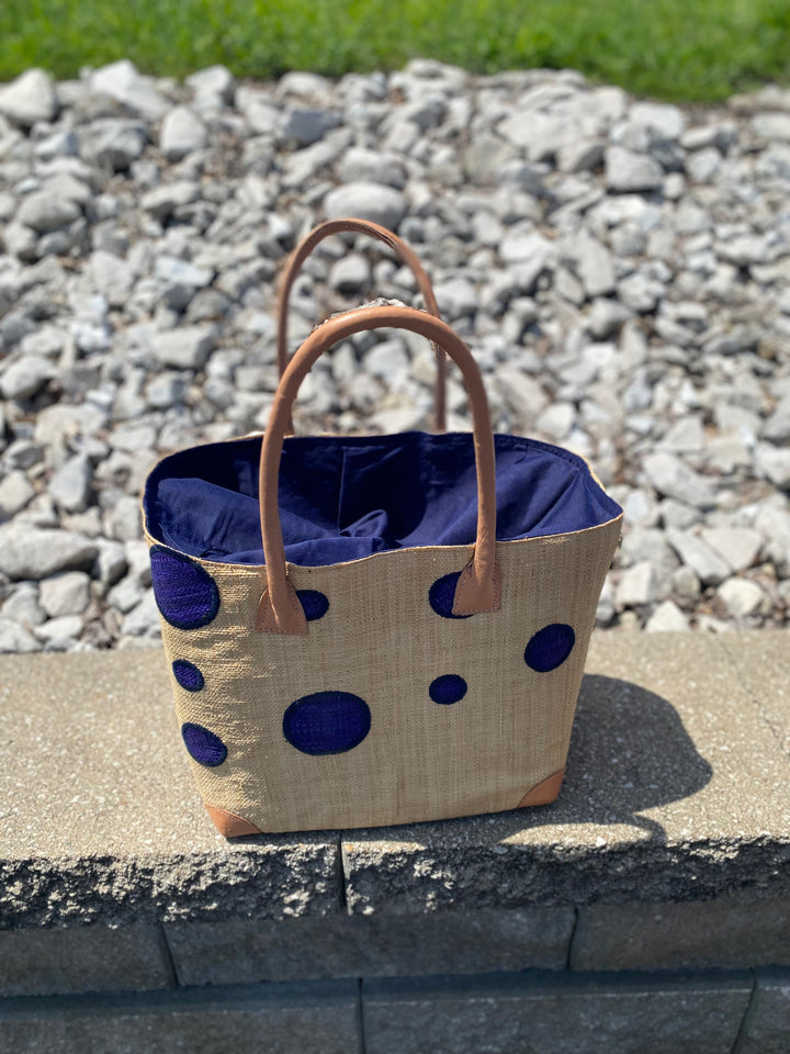 Madagascar Dotted Abstract Tote Bag