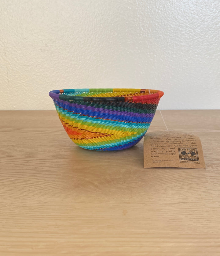 Rainbow Zulu Wire Baskets