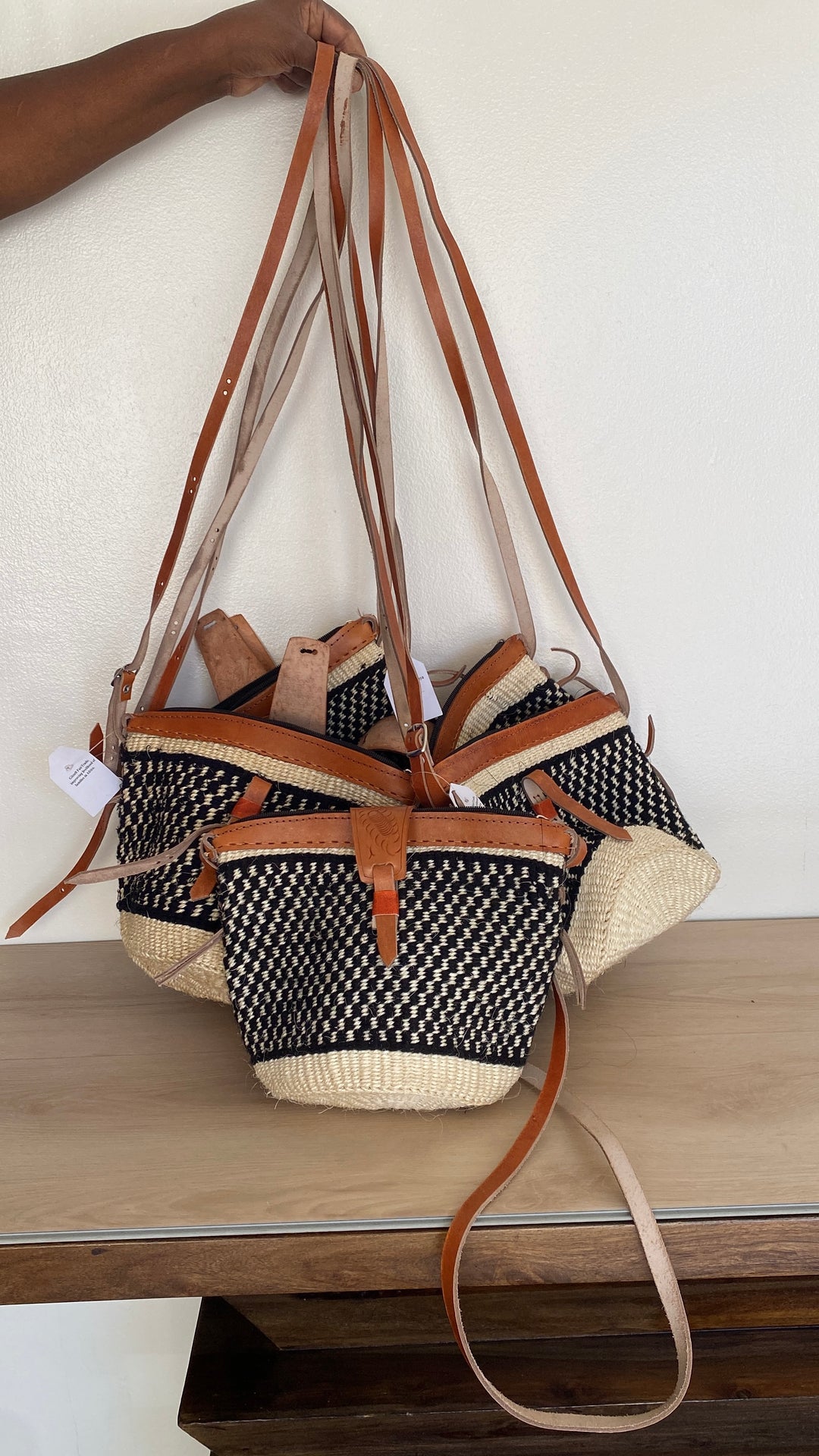 Fair Trade Long Strap Sisal Purse