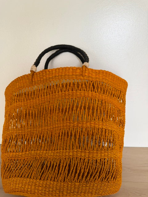 Lace Basket Tote Bag, Large