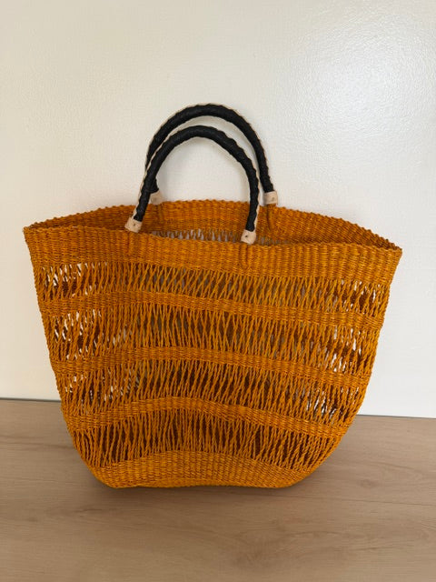 Lace Basket Tote Bag, Large