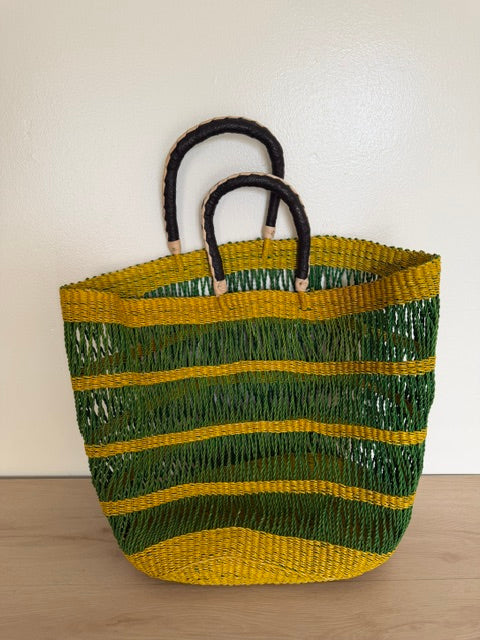 Lace Basket Tote Bag, Large
