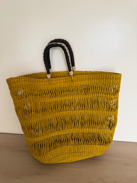 Lace Basket Tote Bag, Large