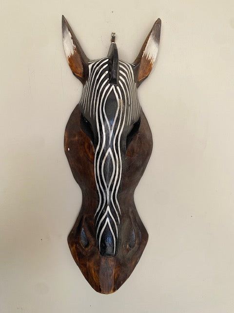 Zebra Wall Hanging Masks