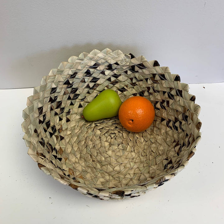 Fair Trade decorative basket handcrafted by women artisans in Kenya using sustainable materials.
