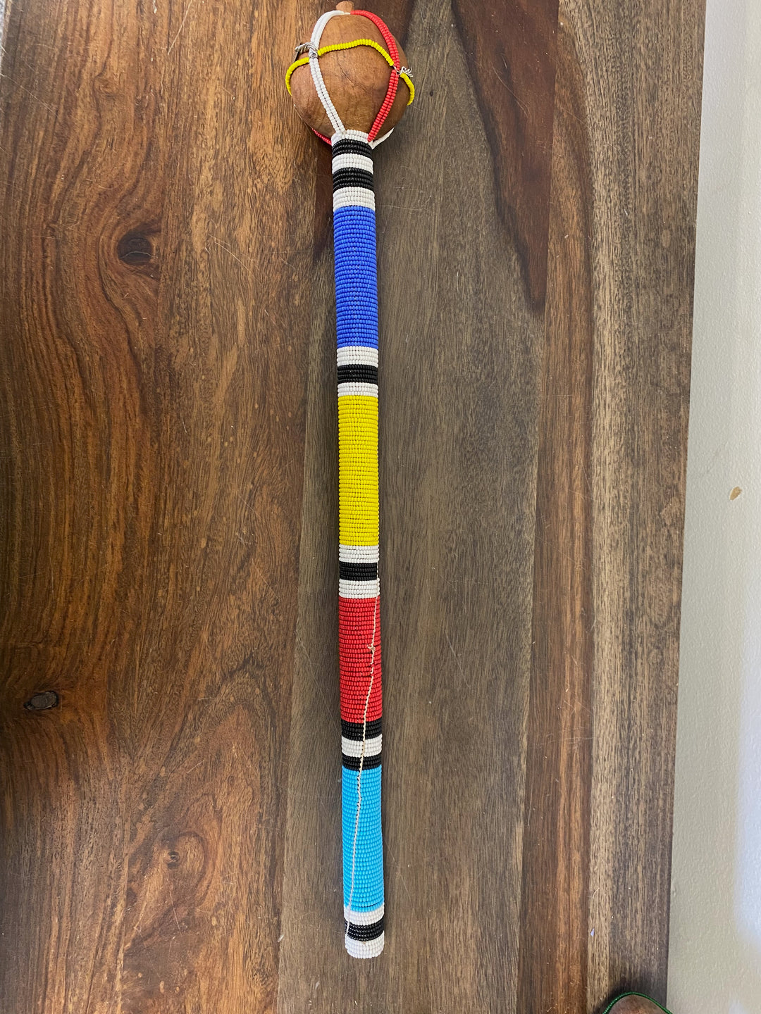 Handmade decorative power mace from Kenya.