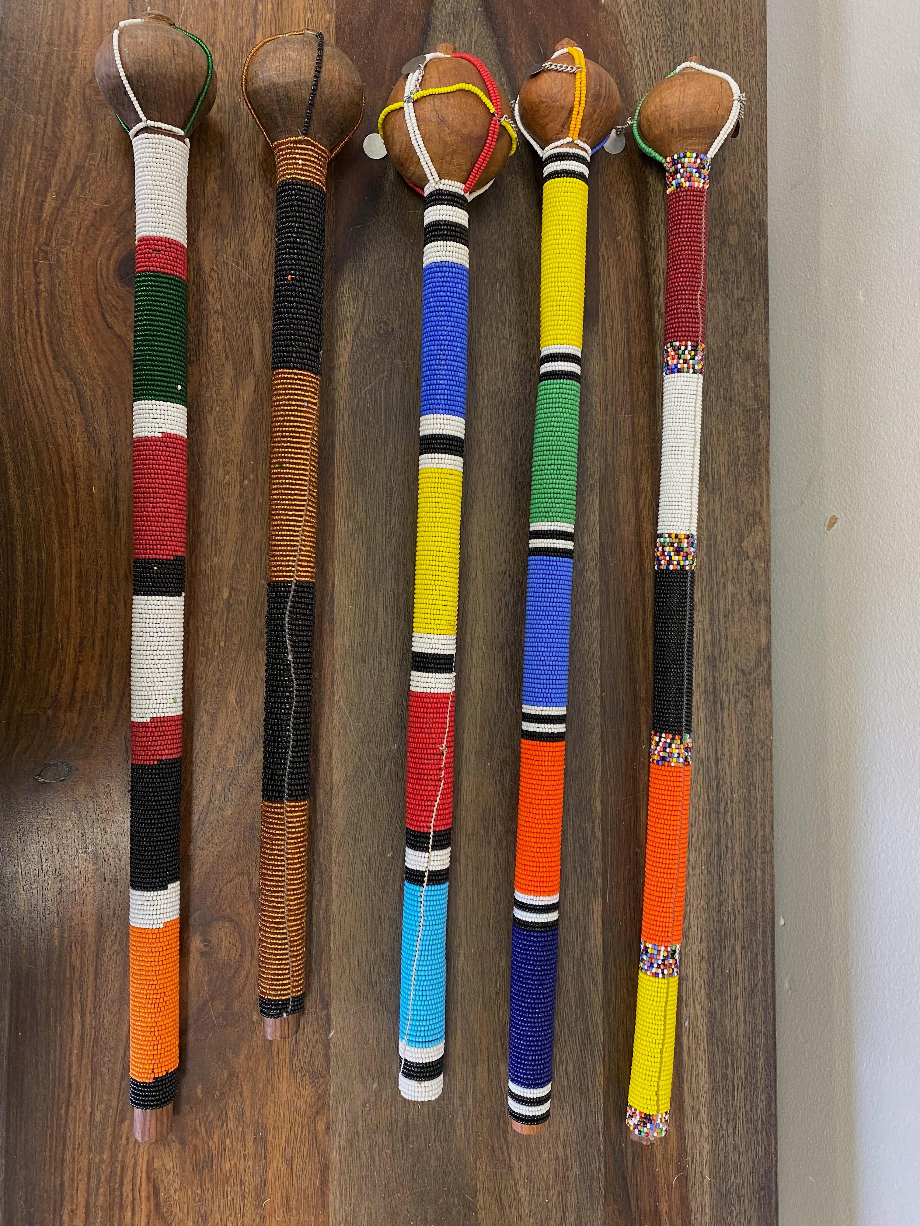 アフリカヨルバ族スティック Maasai Beaded Talking Stick – Gitzell FairTrade