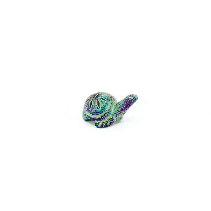 Artisan-made turtle figurine carved from ethically sourced soapstone.