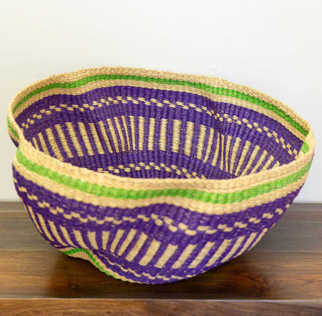 Decorative African basket for home décor or storage