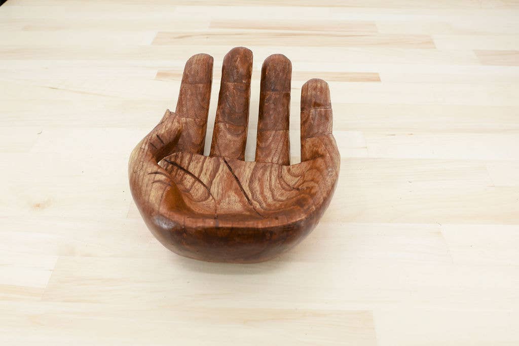 Single Wooden Helping Hands Bowl – Gitzell FairTrade