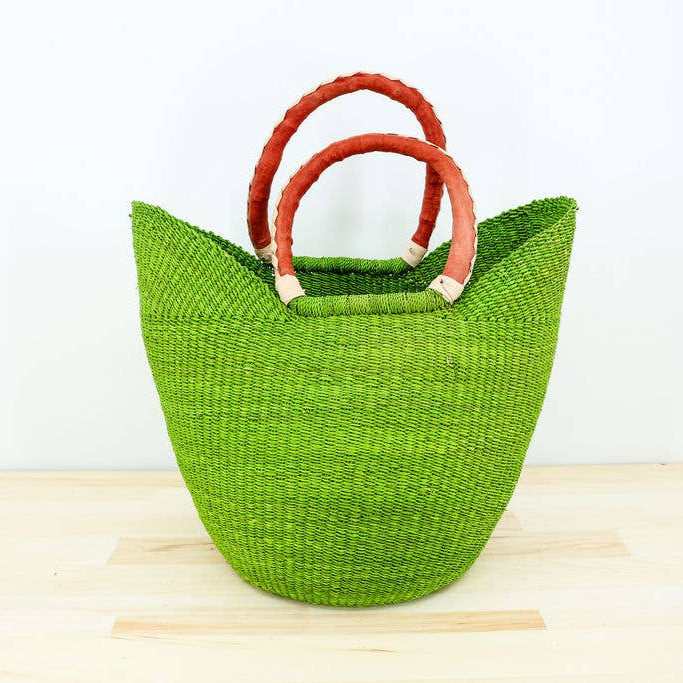 Close weave fair trade shopper basket from Ghana.