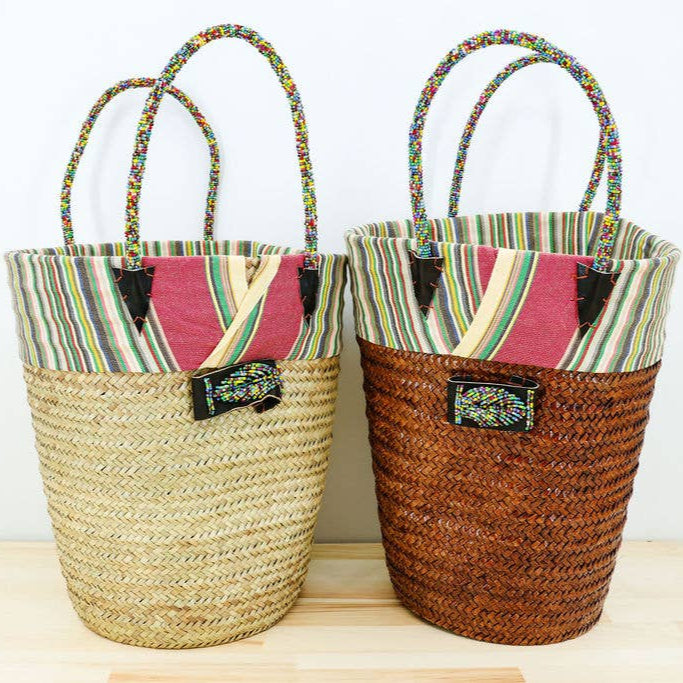 Kikapu Lamu Natural Tote Basket – Gitzell FairTrade