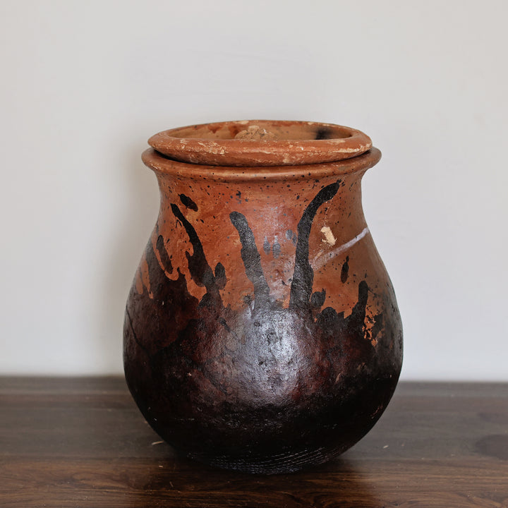 African Clay Cooking Pot with Lid