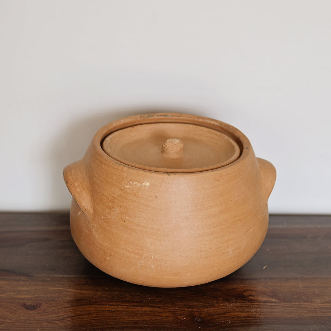 African Clay Cooking Pot with Lid