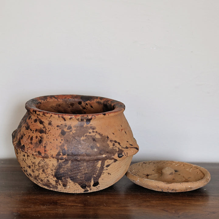 African Clay Cooking Pot with Lid