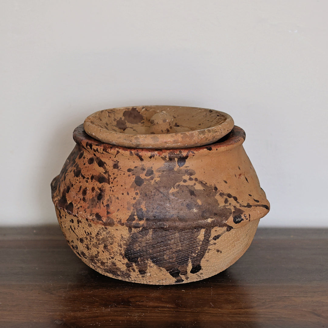 African Clay Cooking Pot with Lid