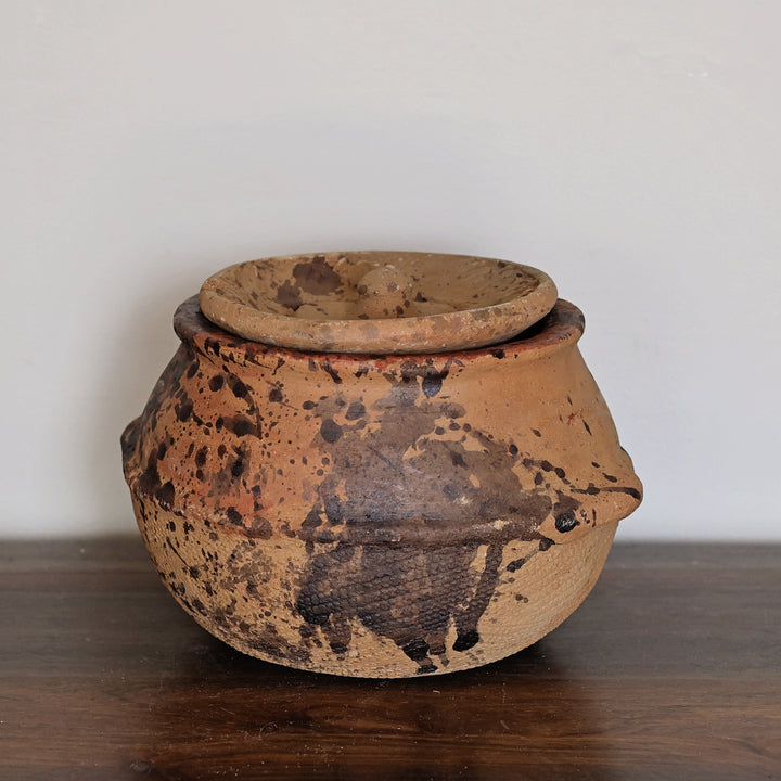 African Clay Cooking Pot with Lid