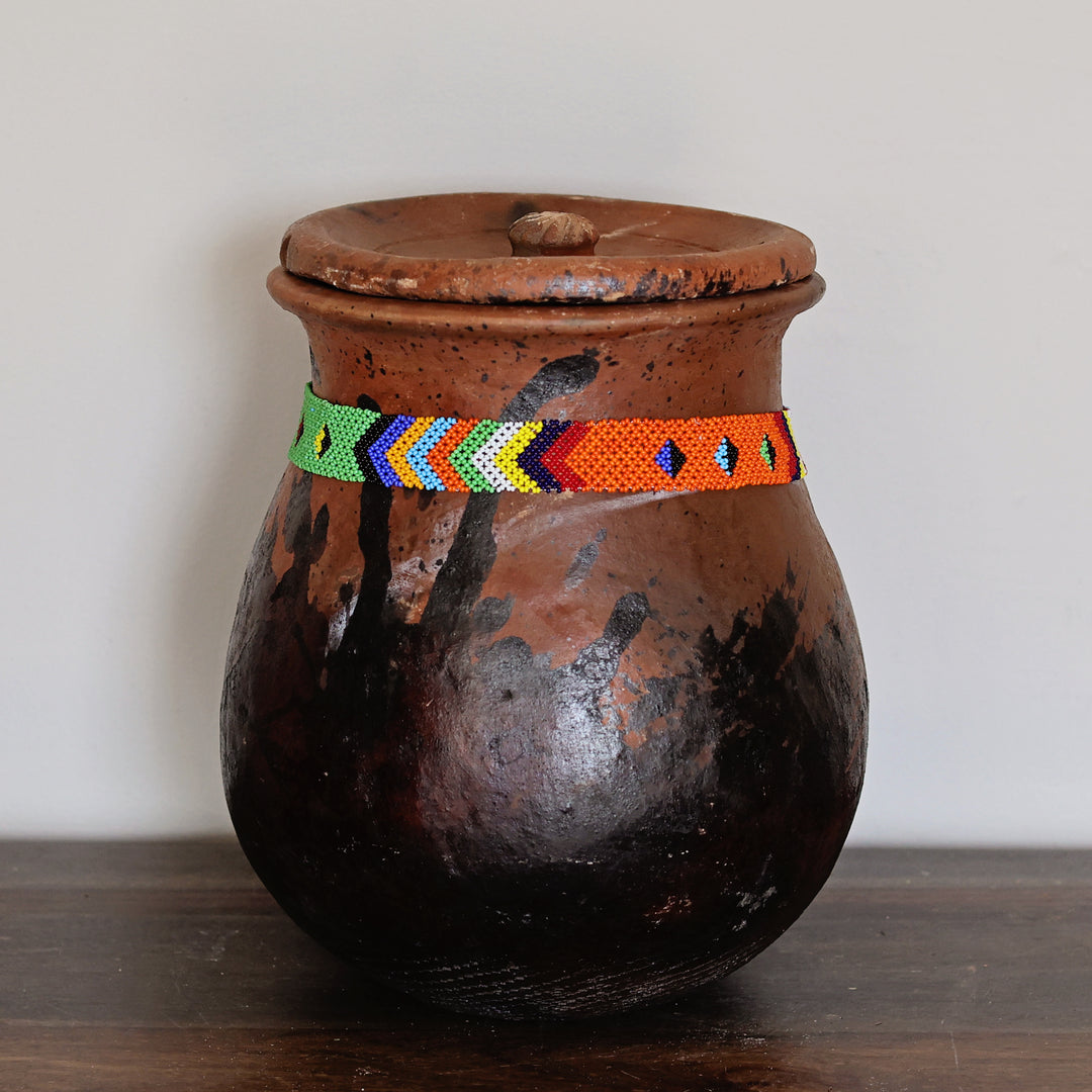 African Clay Cooking Pot with Lid