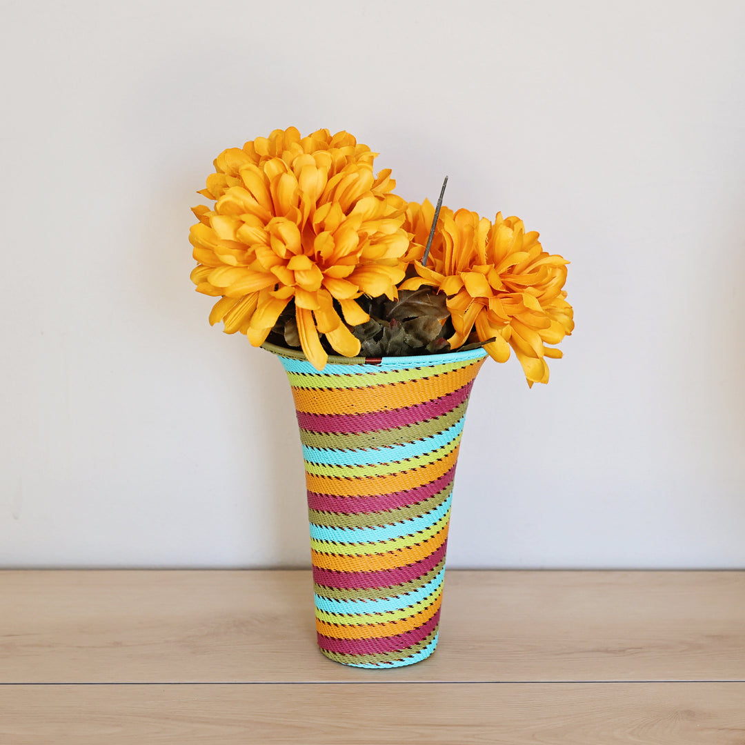 Pastel Rainbow Zulu Wire Baskets