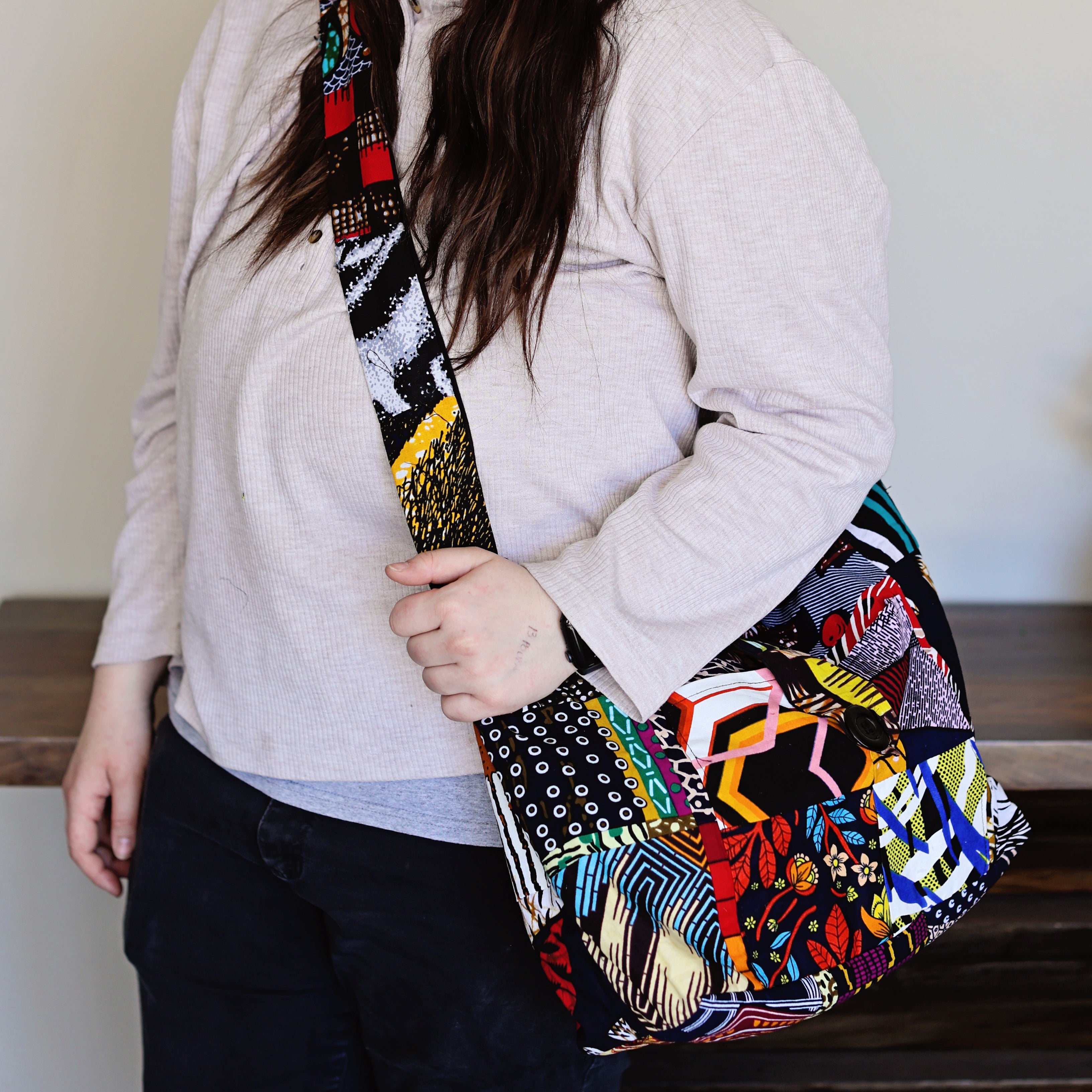 バッグ apolina Patchwork Bag Lois Patchwork Crossbody Sling Bag – Gitzell FairTrade