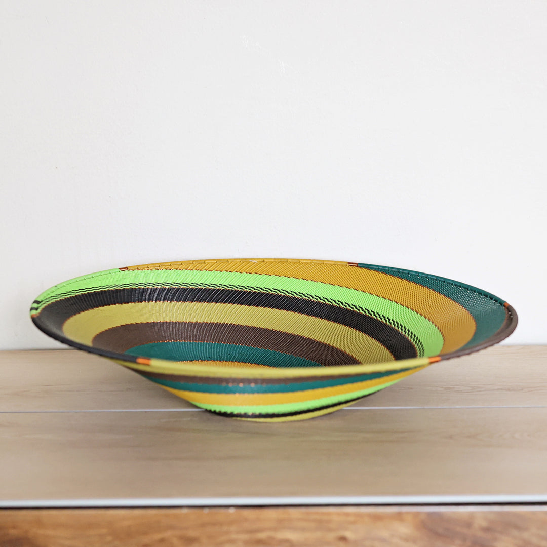 Zulu Wire basket handmade by Zulu artisans in South Africa.