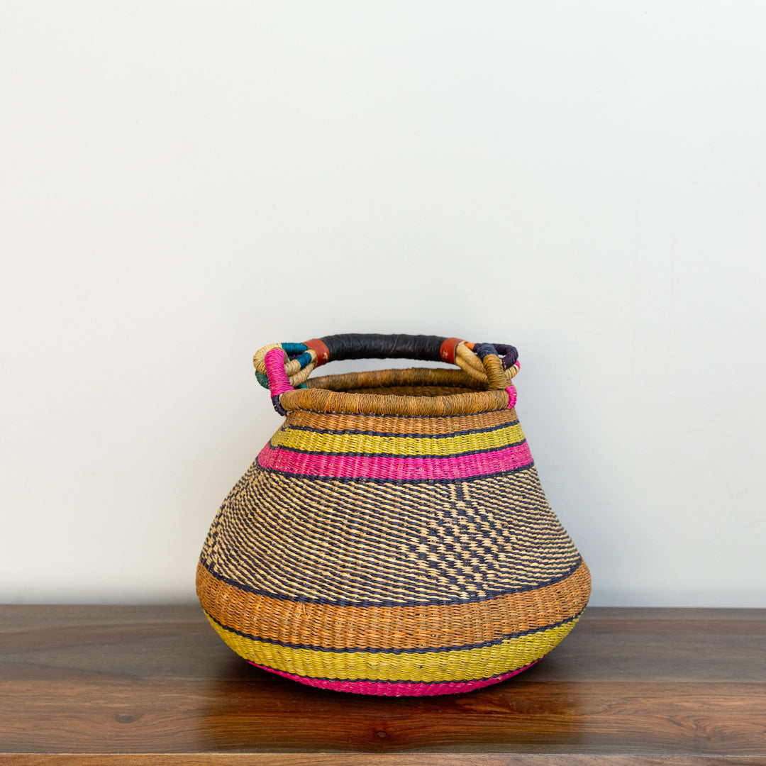 Our Pot style Market Basket in Large, in our multi-colored option.