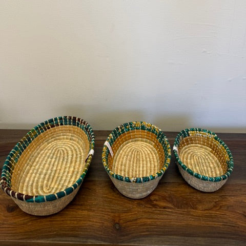 Three sizes of our proofing bread baskets, small, medium and large. 